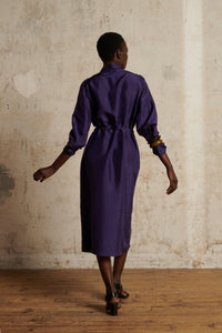 VIOLET _ Robe Susie en soie - Violet