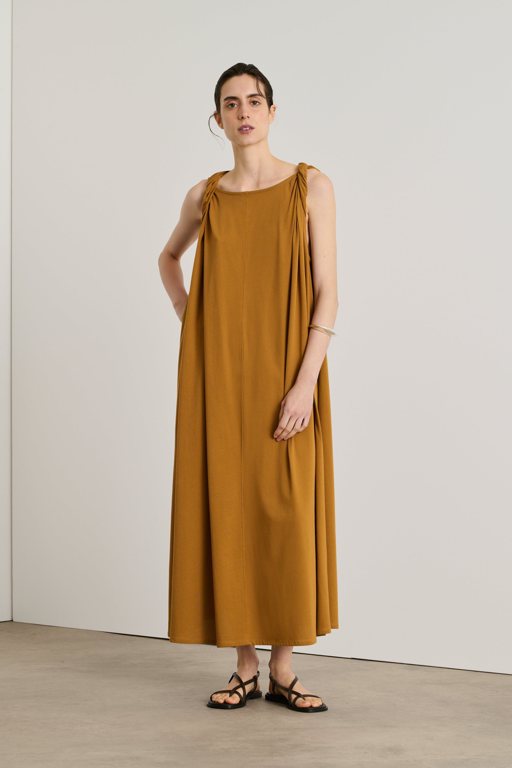 CARAMEL ROBE JERSEY DEBBY