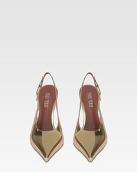 Gold Slingbacks - Gold