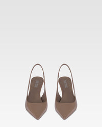 Taupe Slingbacks - Taupe