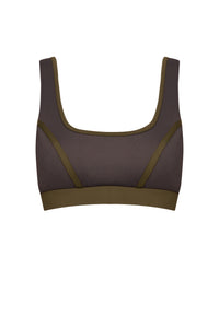 Blandine bra - Charcoal & Olive