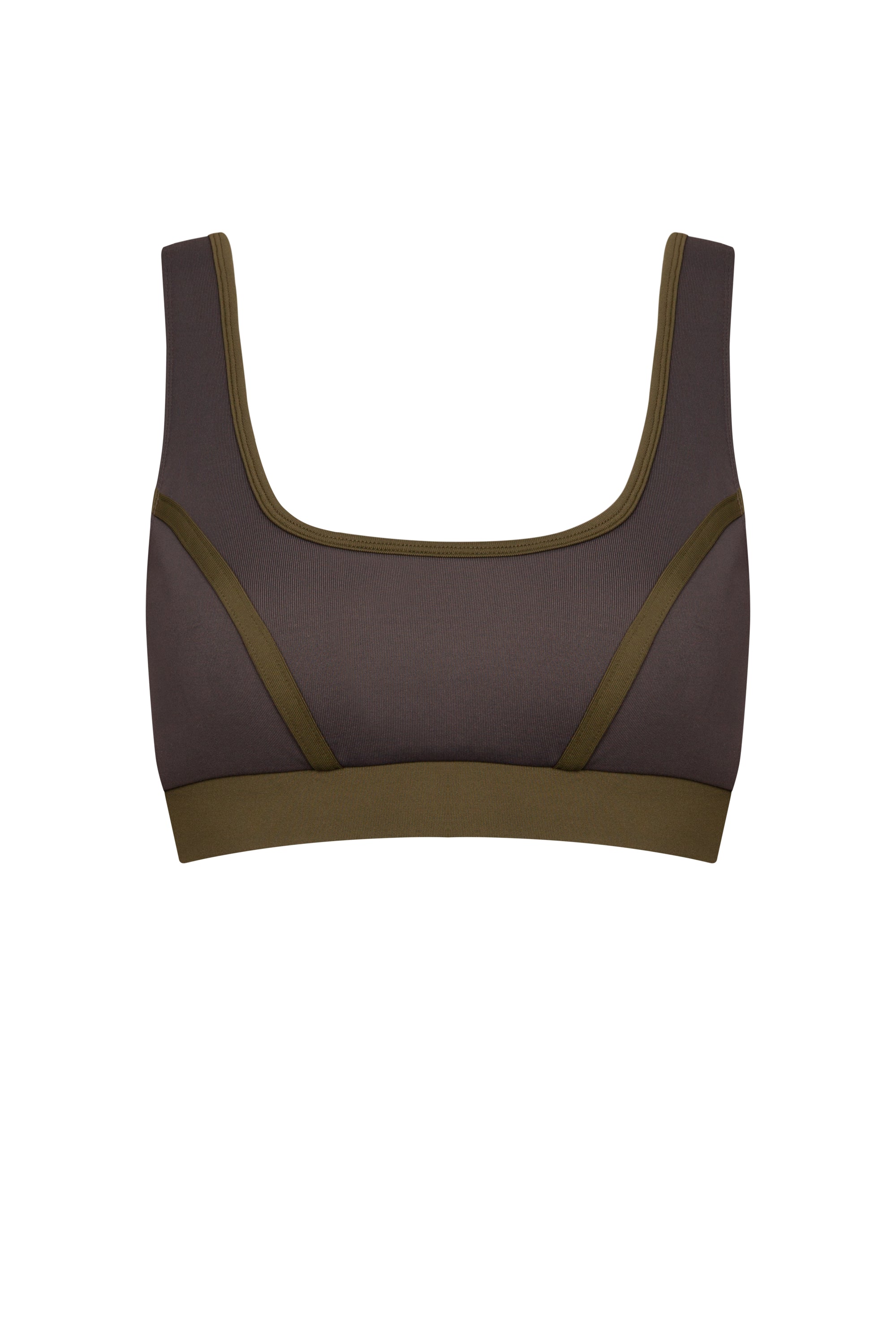 Blandine bra - Charcoal & Olive