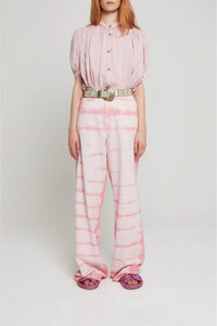 Jean wide leg Enca tie and dye - Yellow