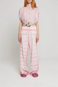 Jean wide leg Enca tie and dye - Pink