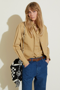 ZNOSTOCK_SAND SHIRT MARCIA - Sand