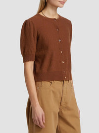 Cashmere cardigan - Chestnut