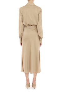 Robe longue fluide - Beige