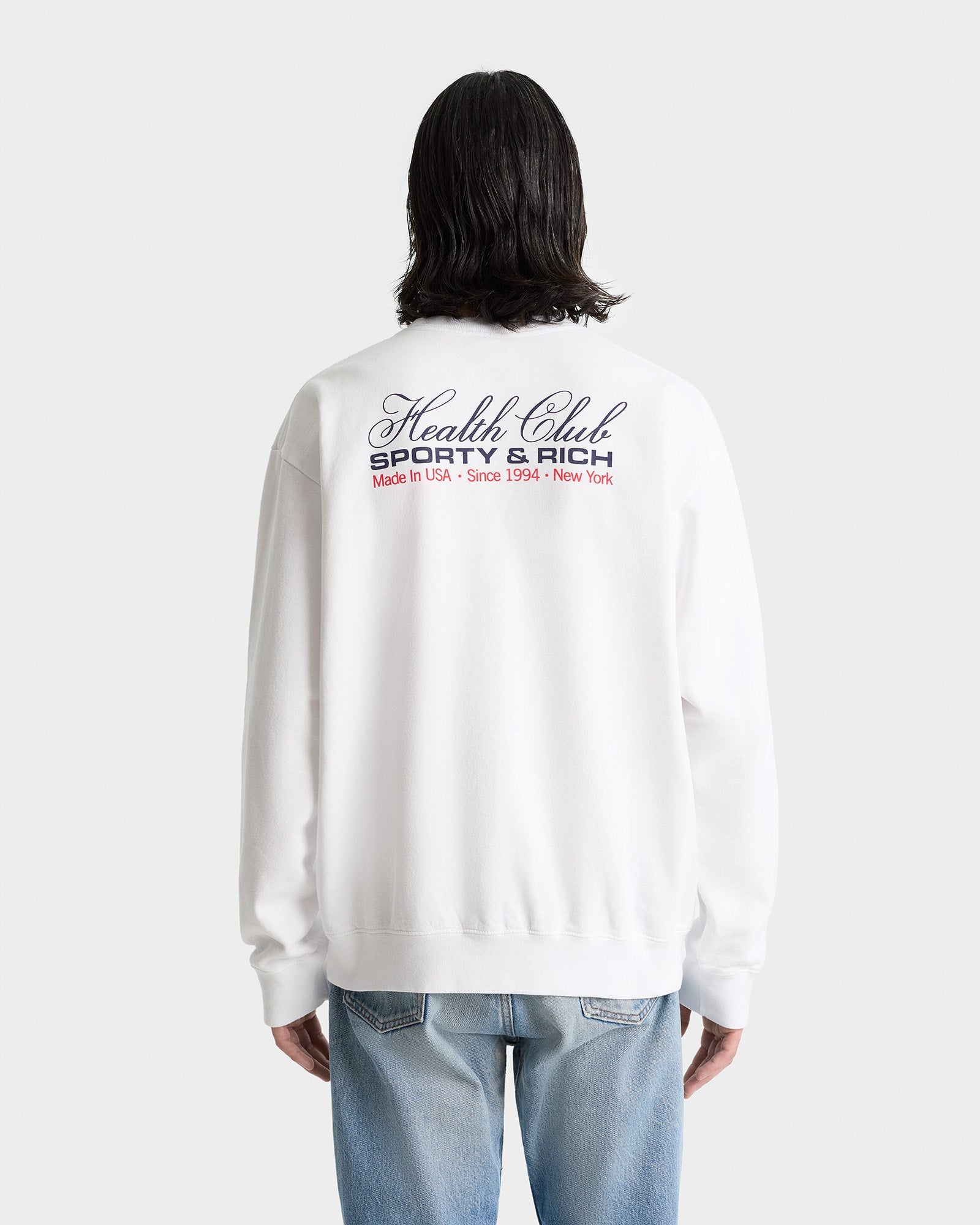 Sweatshirt Made In USA imprimé - White