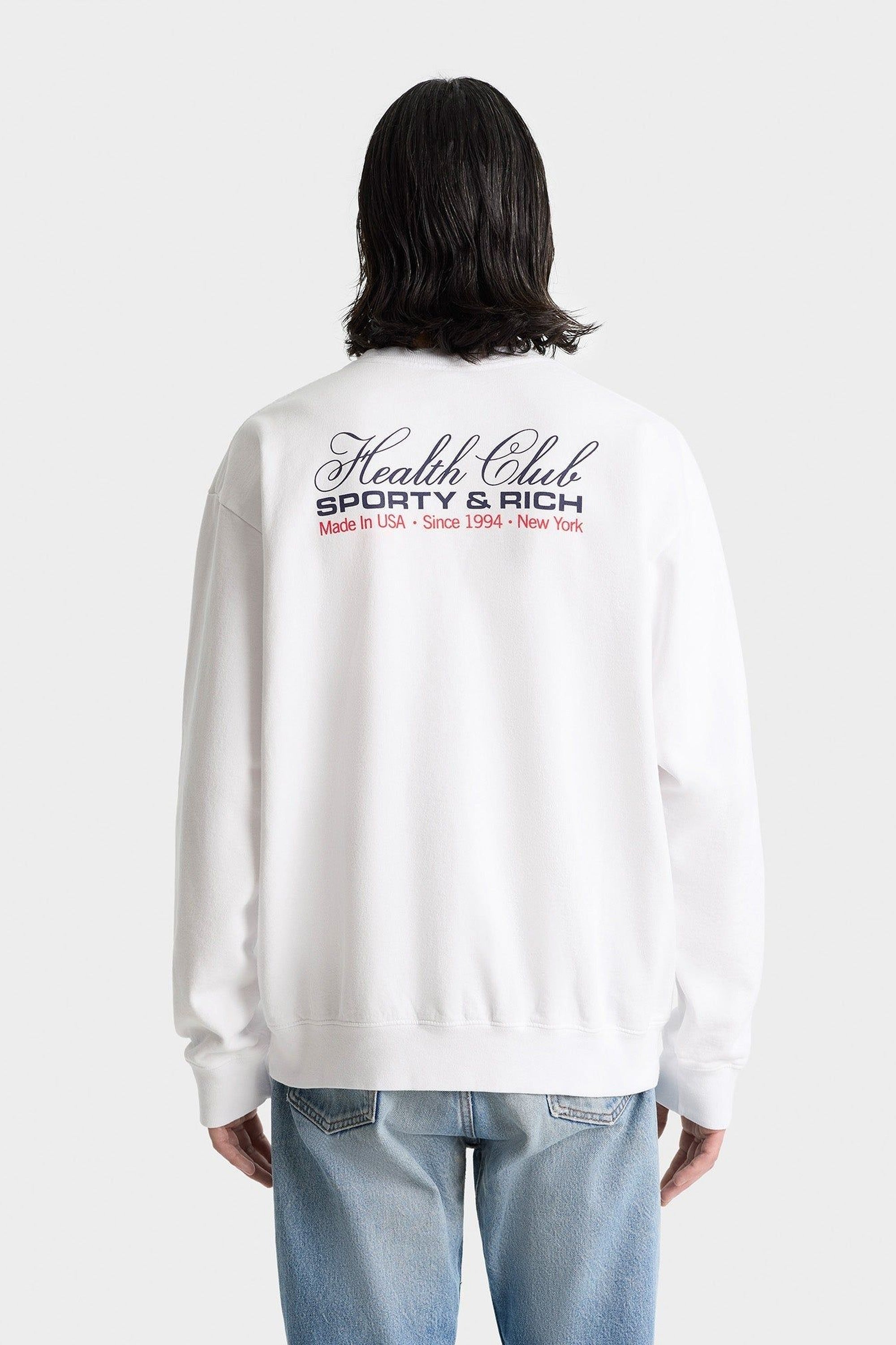 Sweatshirt Made In USA imprimé - White