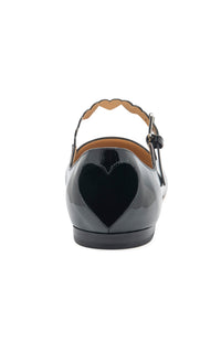 Petit cœur ballerinas in patent leather - Black