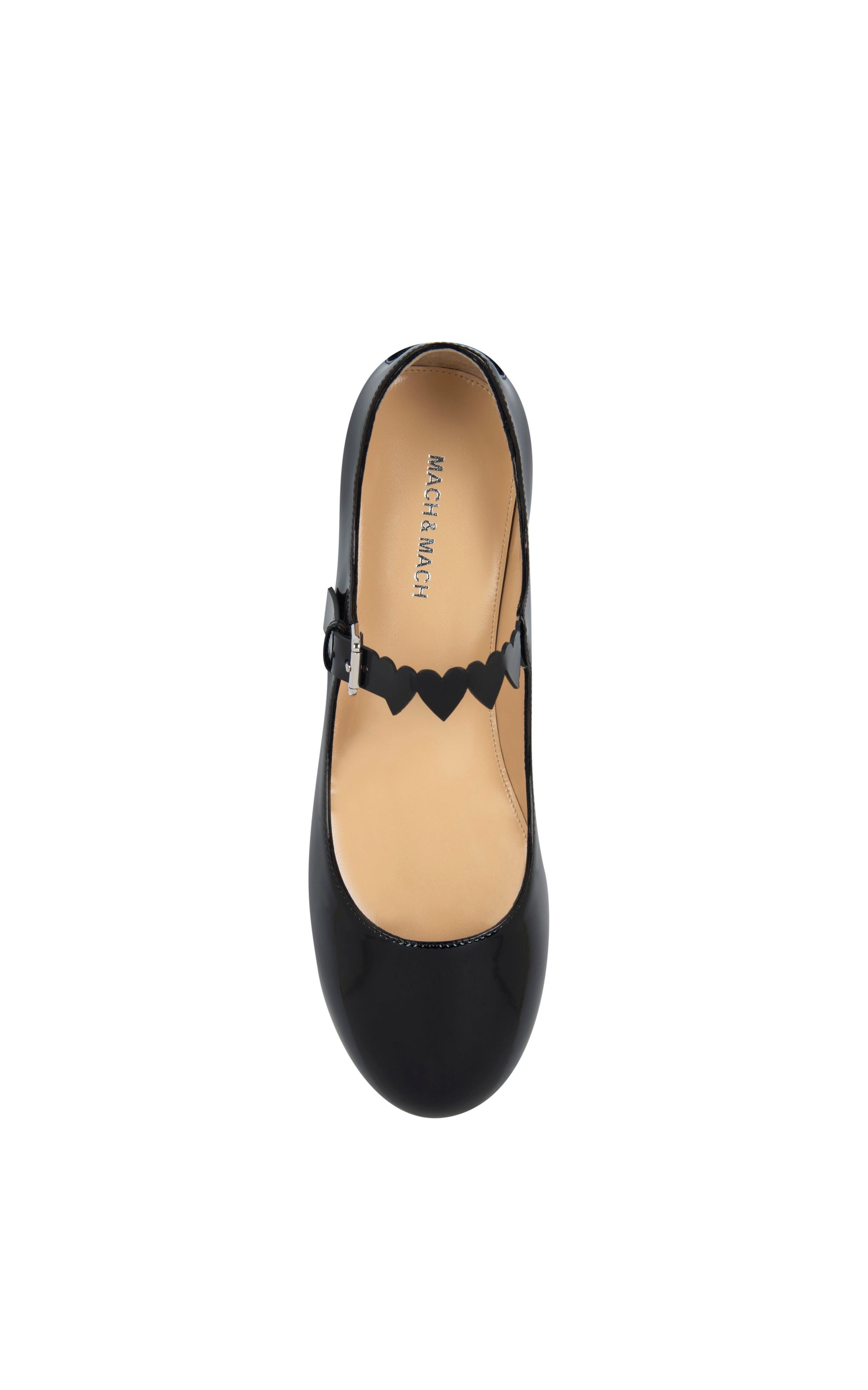 Petit cœur ballerinas in patent leather - Black