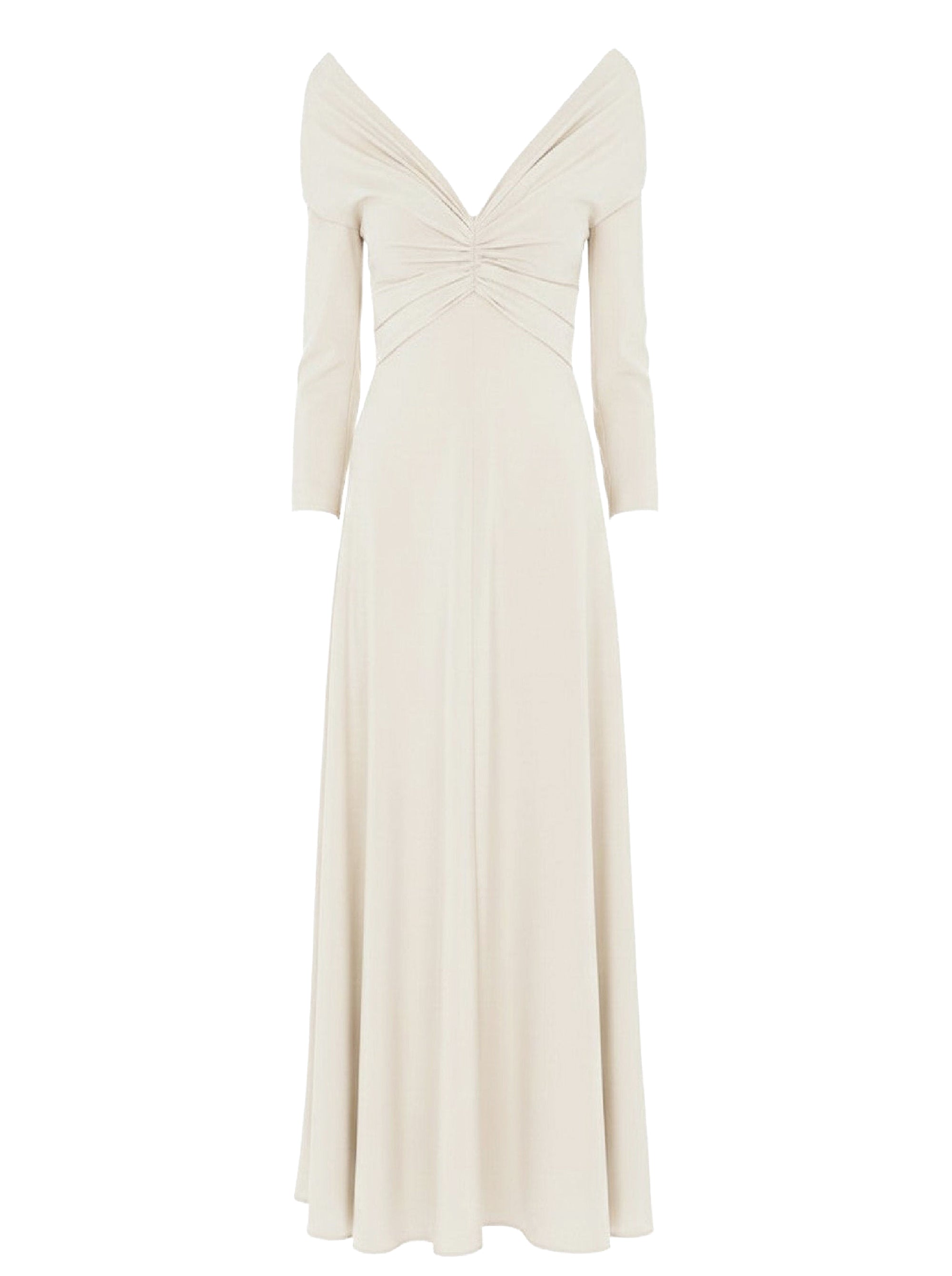 Silk midi dress - Ivory