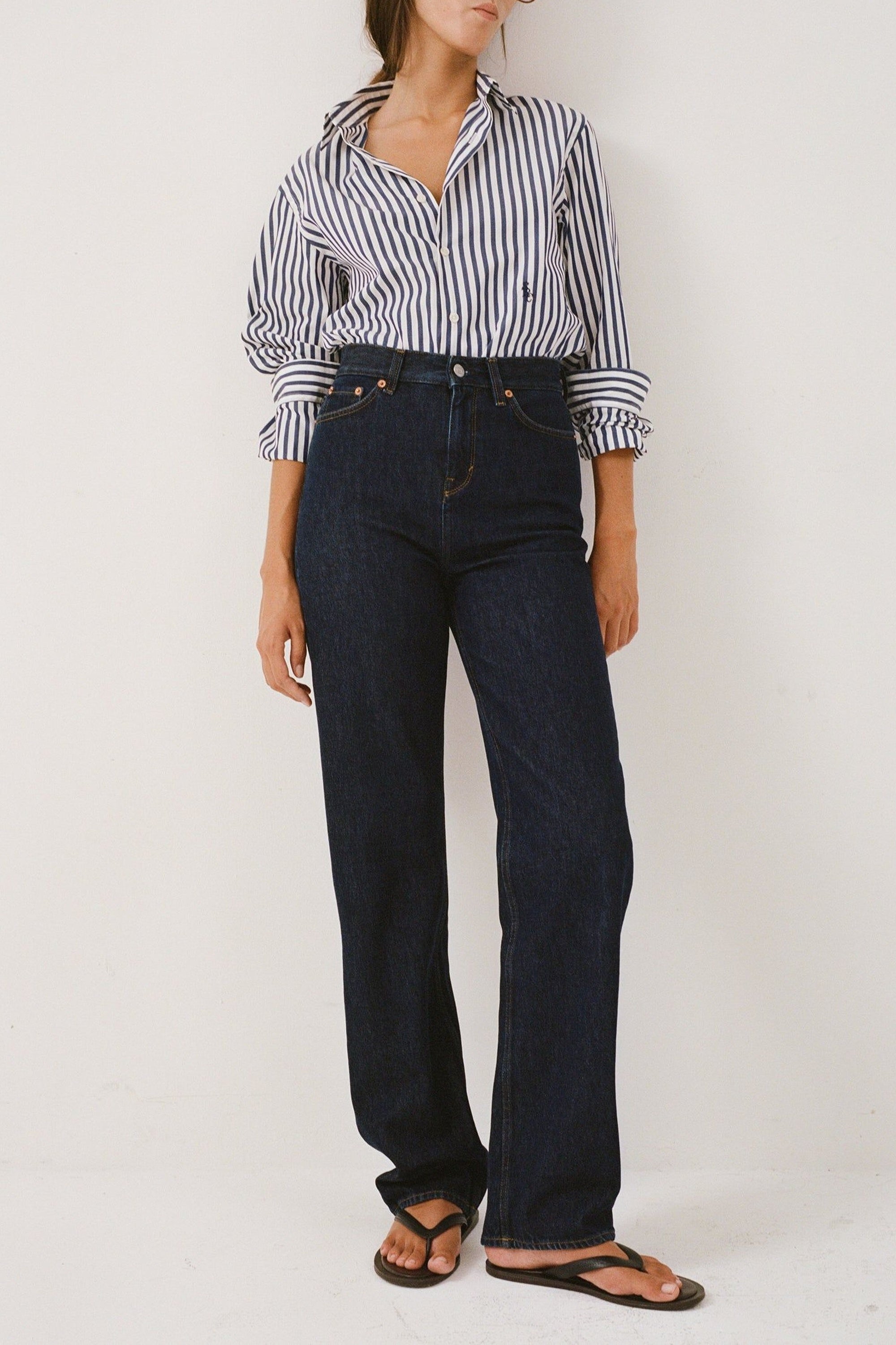 Pantalon ample en denim - One Wash