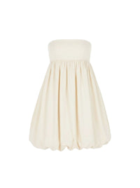 Robe courte bustier - Beige