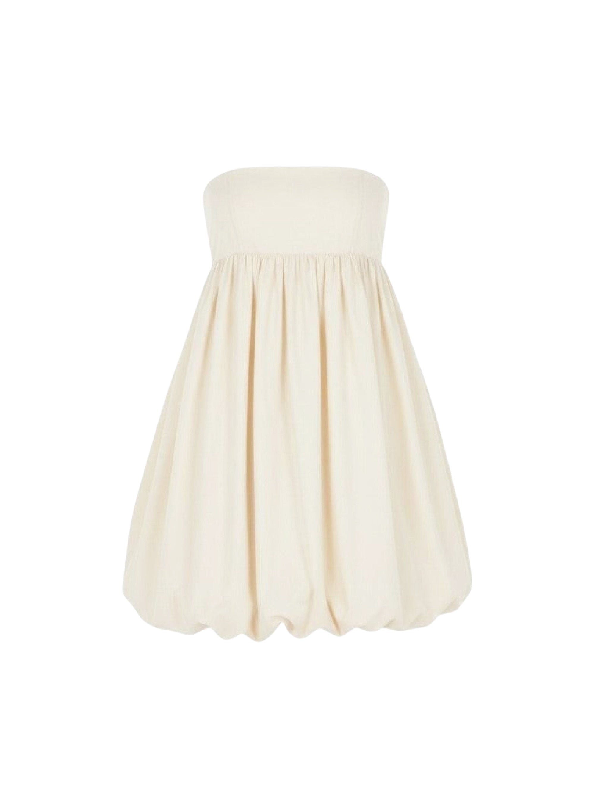 Robe courte bustier - Beige