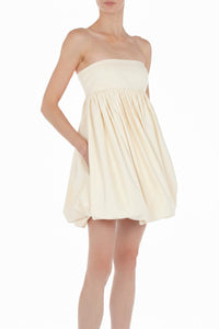 Robe courte bustier - Beige