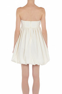 Robe courte bustier - Beige