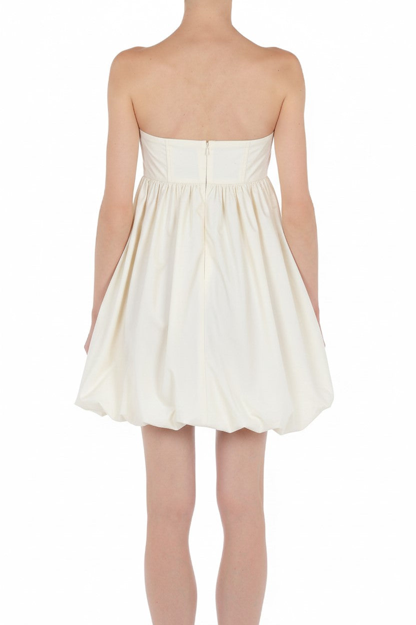 Robe courte bustier - Beige