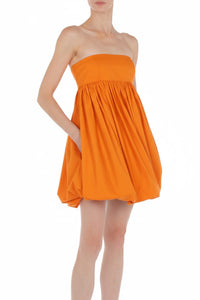 Robe courte bustier - Orange