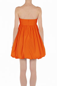 Robe courte bustier - Orange