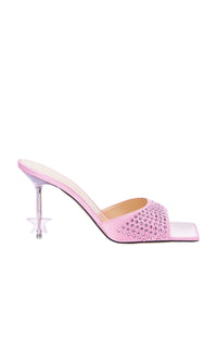 Star 95 mules with rhinestone heels - Pink