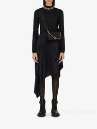 4G - SMALL CROSSBODY BAG W/ WOVEN CHAIN