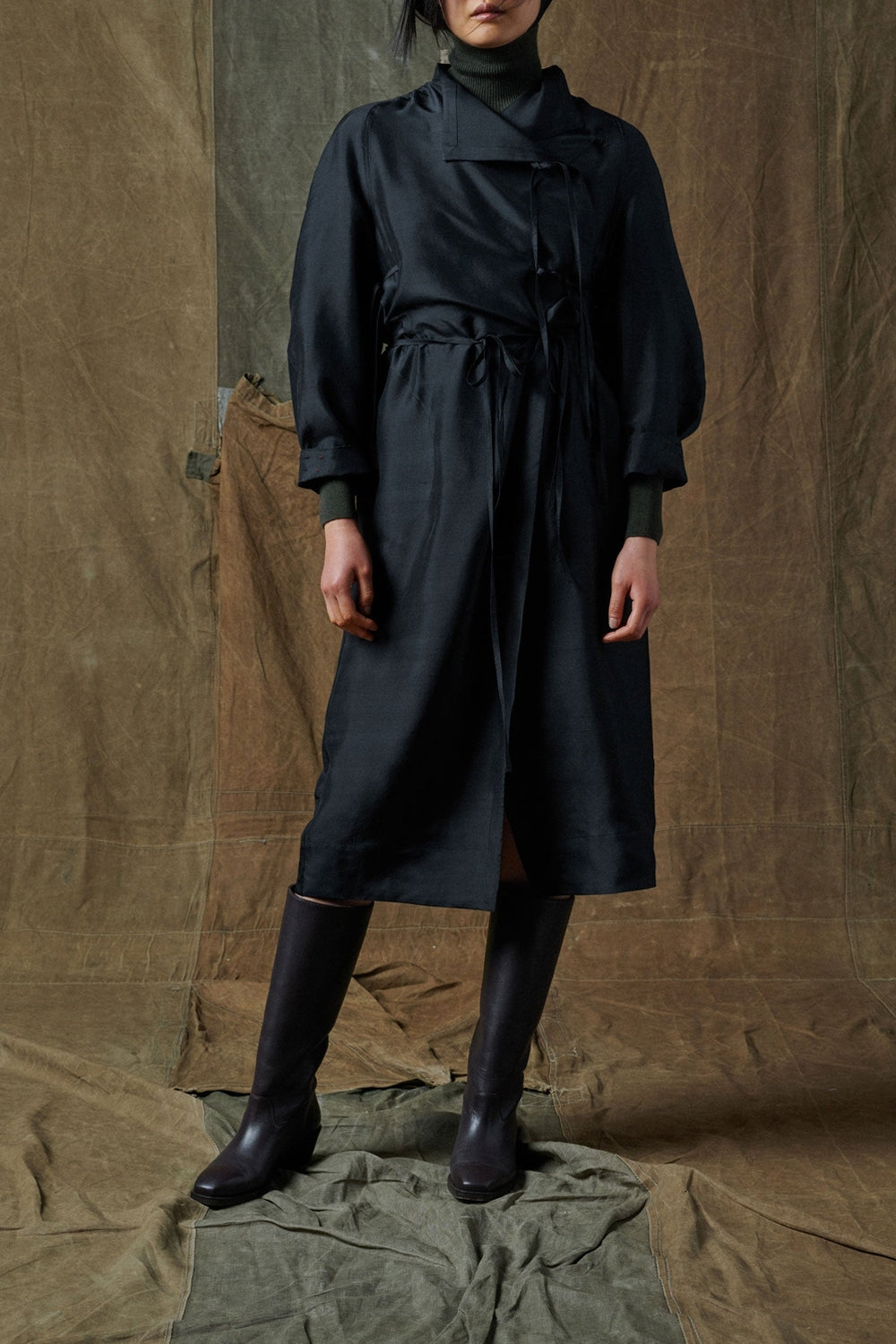 NOIR ROBE CHAINE & TRAME SUSIE