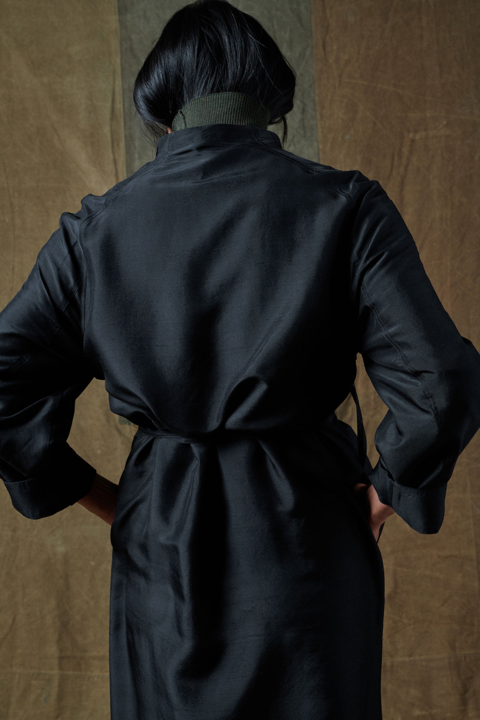 NOIR ROBE CHAINE & TRAME SUSIE