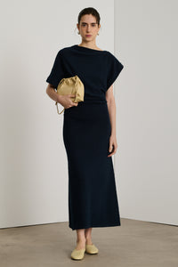 DARK NAVY ROBE TRICOT DIVINE
