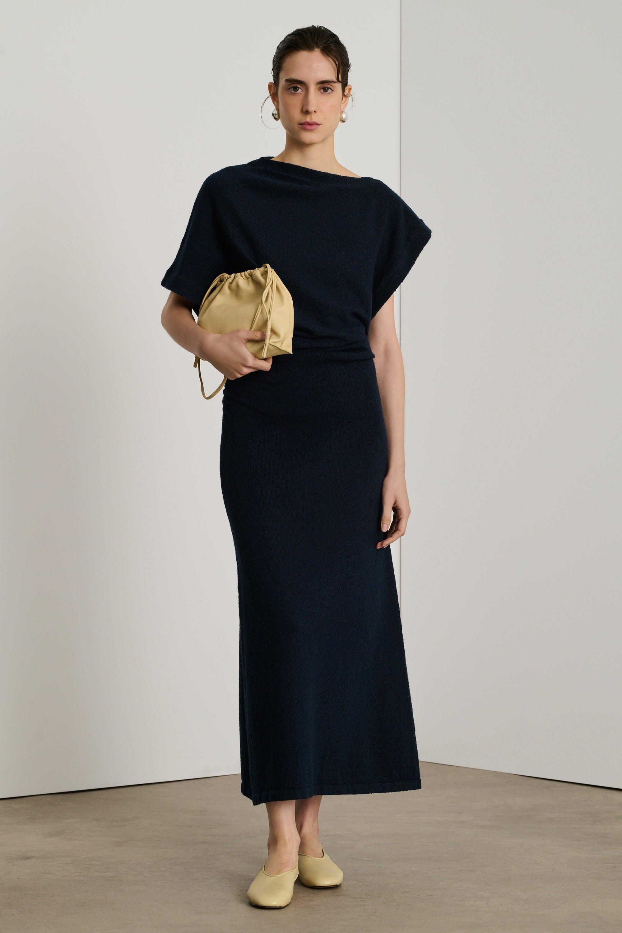 DARK NAVY ROBE TRICOT DIVINE