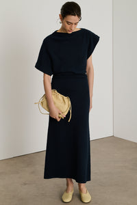 DARK NAVY ROBE TRICOT DIVINE