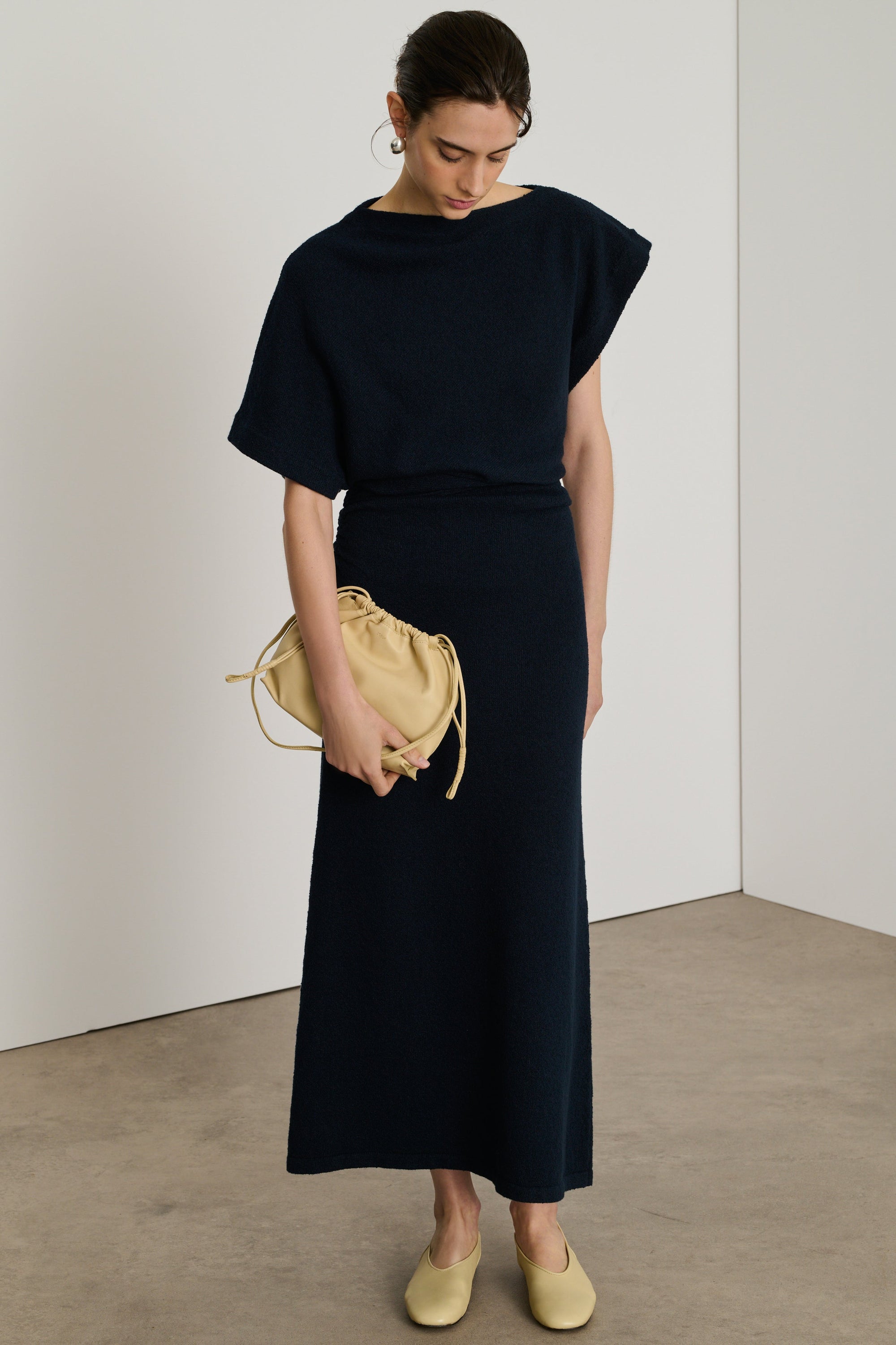 DARK NAVY ROBE TRICOT DIVINE