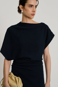 DARK NAVY ROBE TRICOT DIVINE