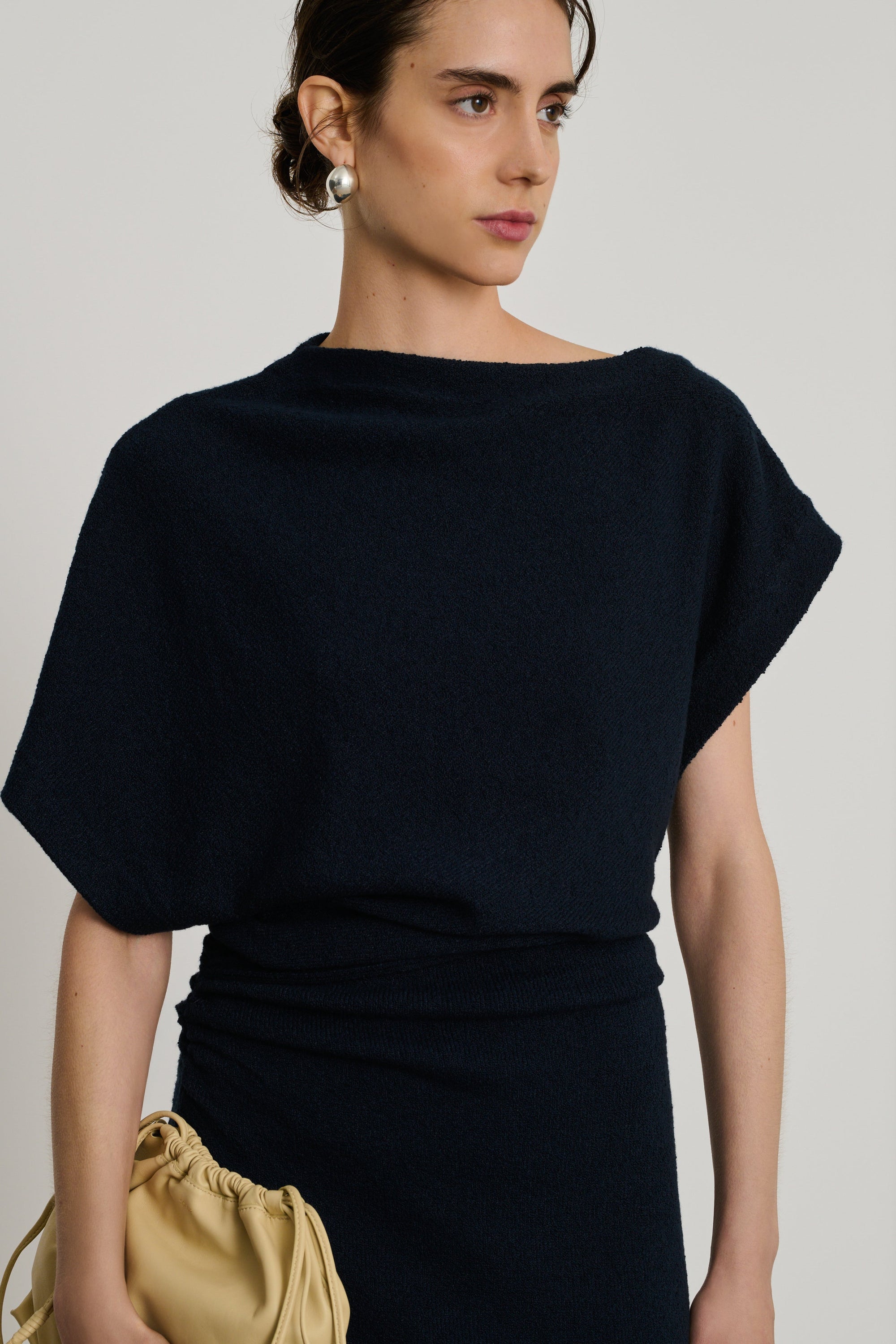 DARK NAVY ROBE TRICOT DIVINE