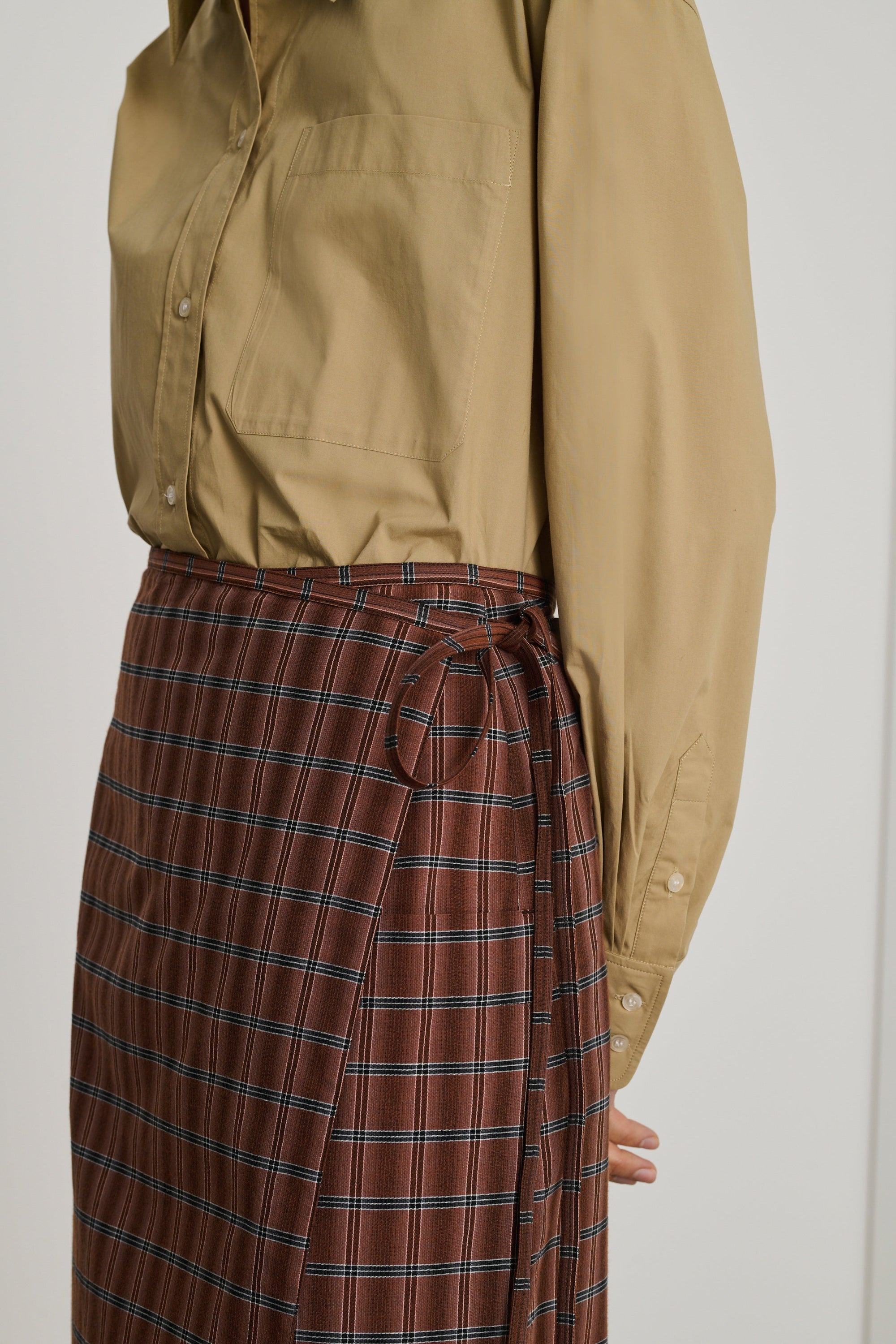 MARRON/NOIR JUPE CONSTANCE