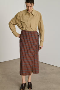 MARRON/NOIR JUPE CONSTANCE