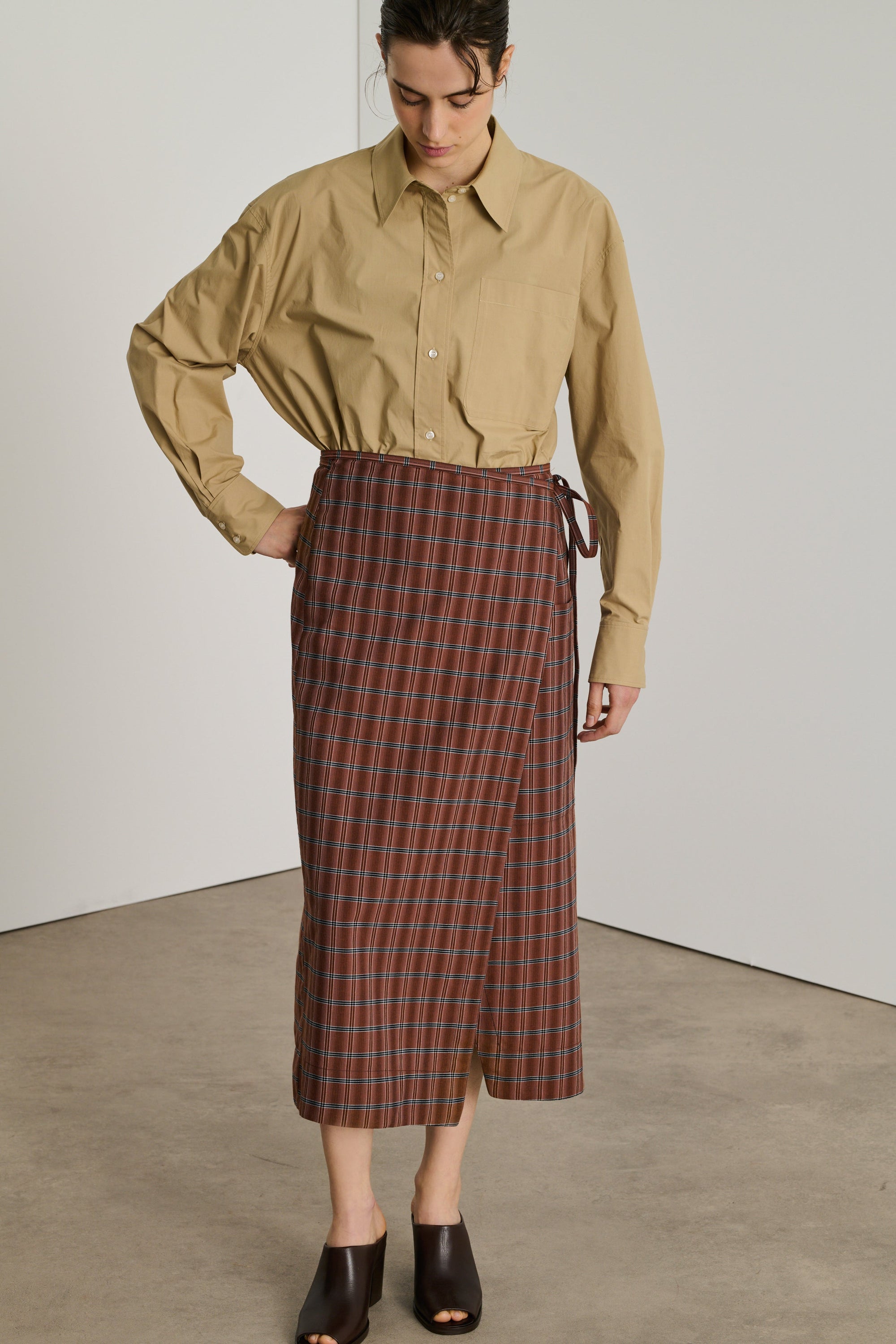 MARRON/NOIR JUPE CONSTANCE