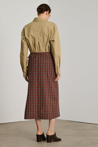 MARRON/NOIR JUPE CONSTANCE