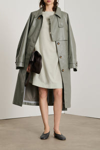 Dino cotton coated trench coat - Grey