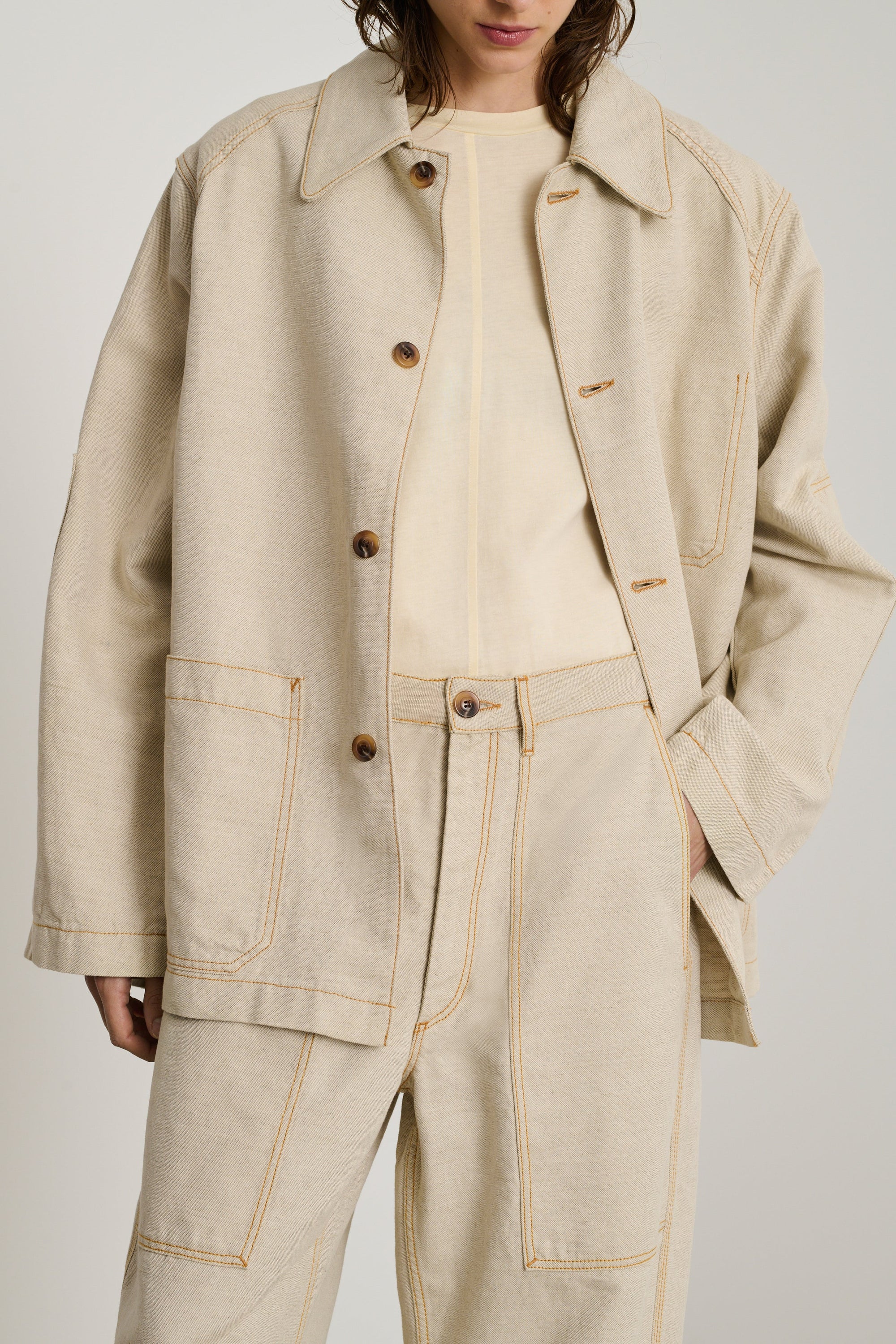 ECRU VESTE CASUAL DARHAN