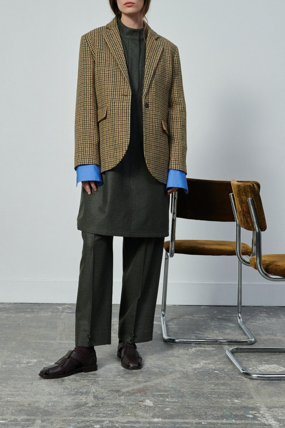 Sevres wool blazer - Beige & Brown
