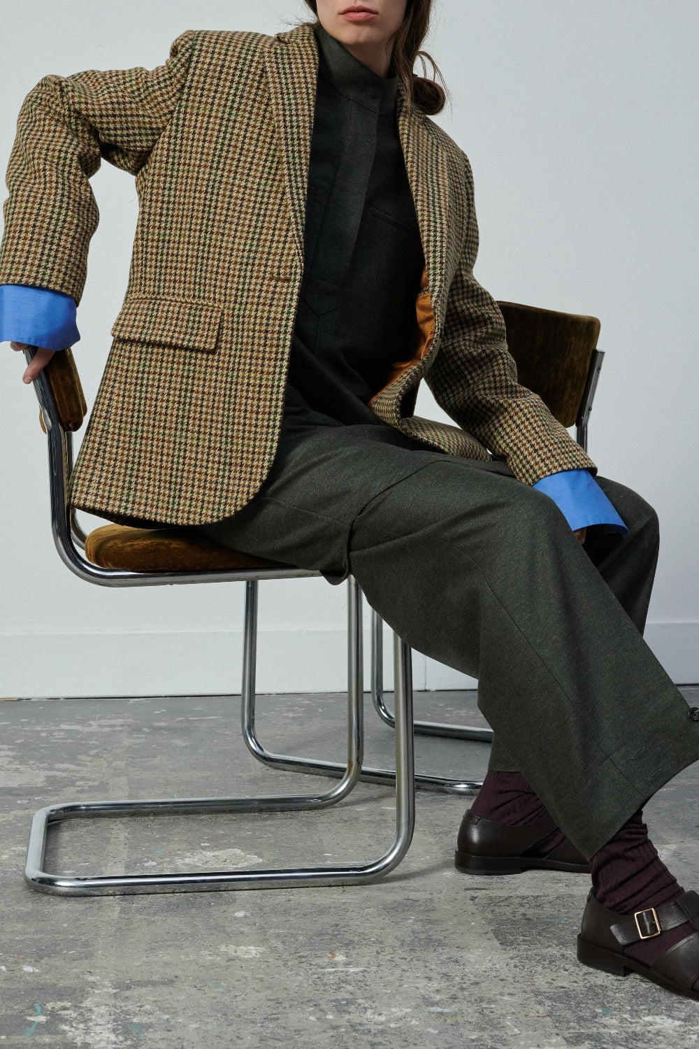 Sevres wool blazer - Beige & Brown