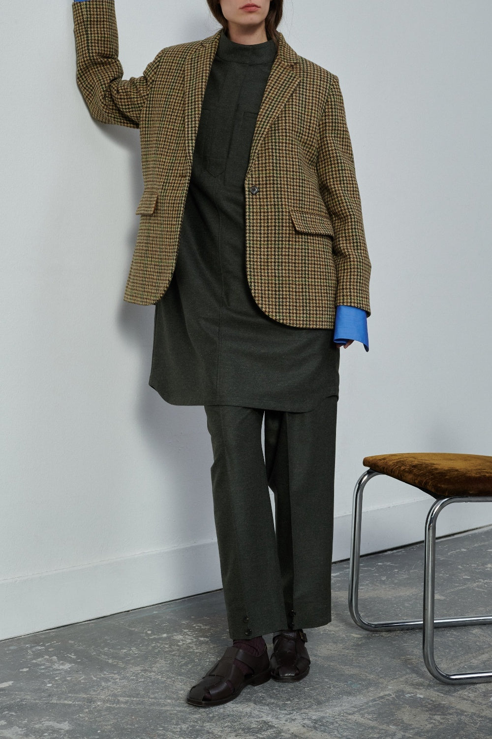 Sevres wool blazer - Beige & Brown