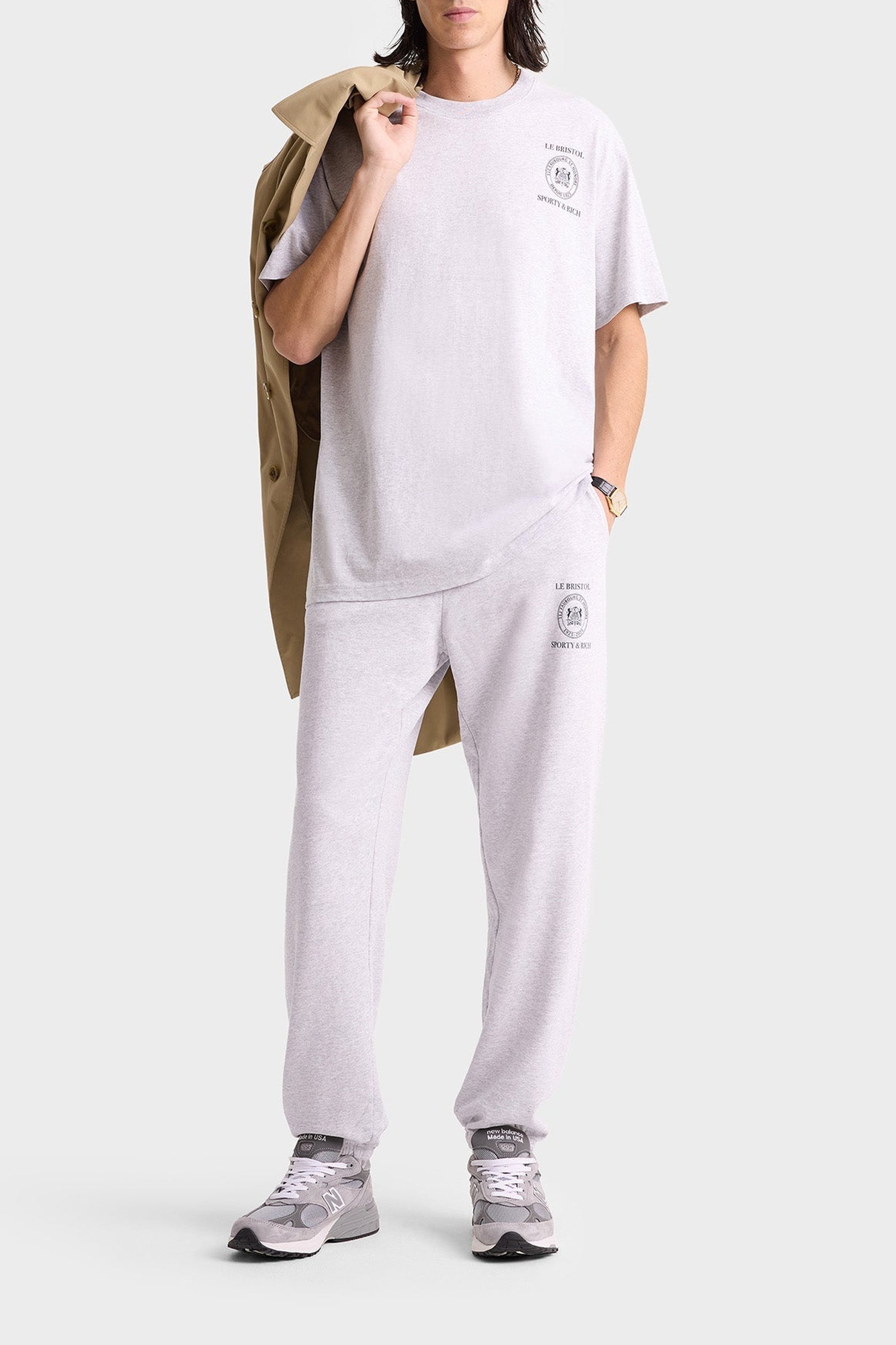 Pantalon de survêtement Crest Seal 100th imprimé - Heather Gray