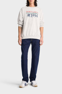 Sweatshirt à col rond imprimé - Heather Gray