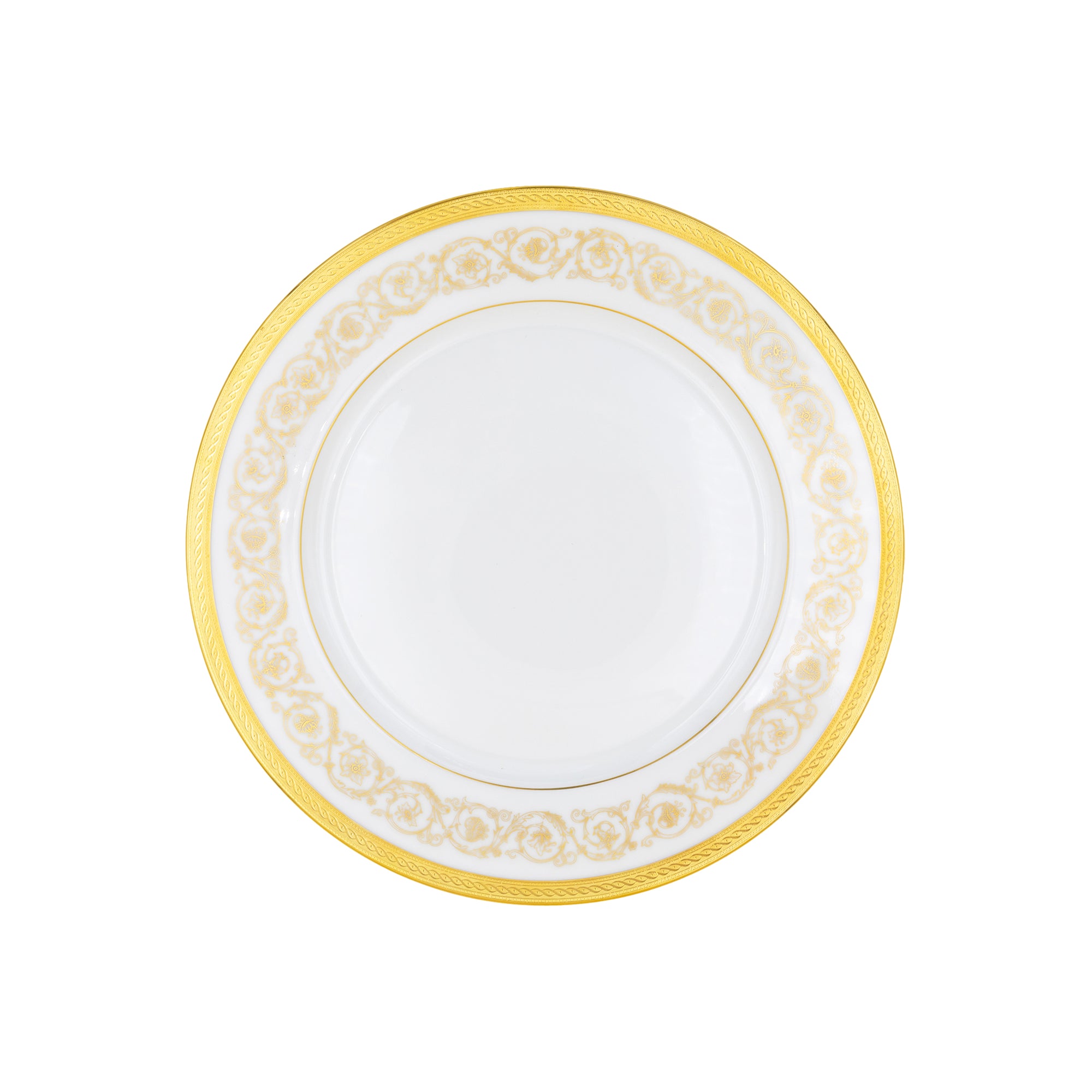 Assiette à dîner Ambassade en porcelaine - Or