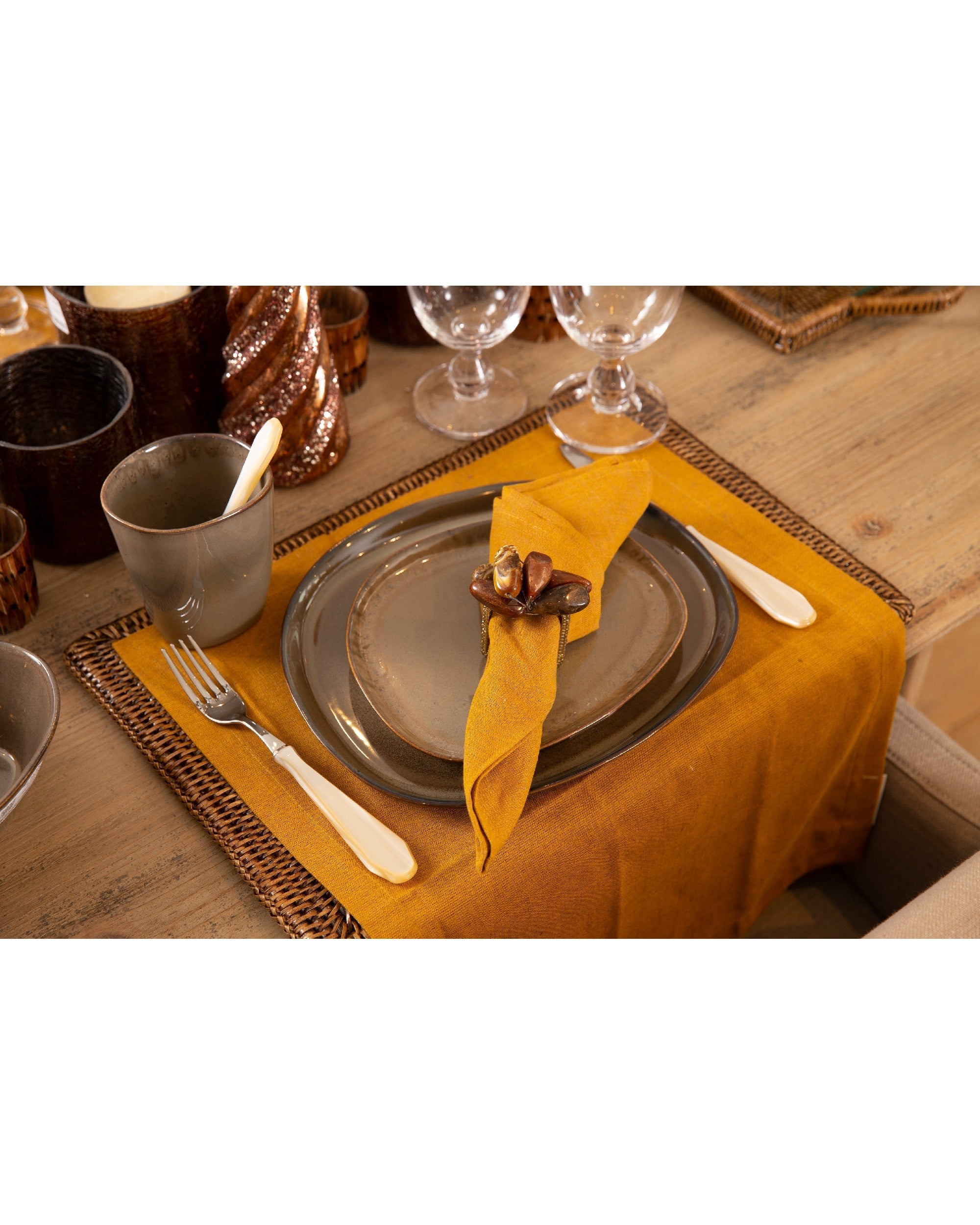 SET DE 6 PLACEMAT PHILLS CAMEL