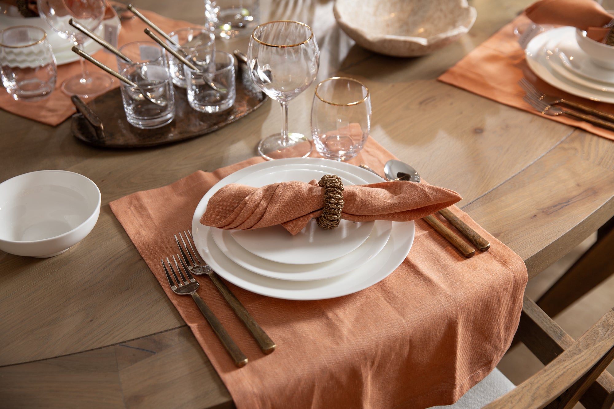 SET DE 6 PLACEMAT PHILLS TOASTED NUT