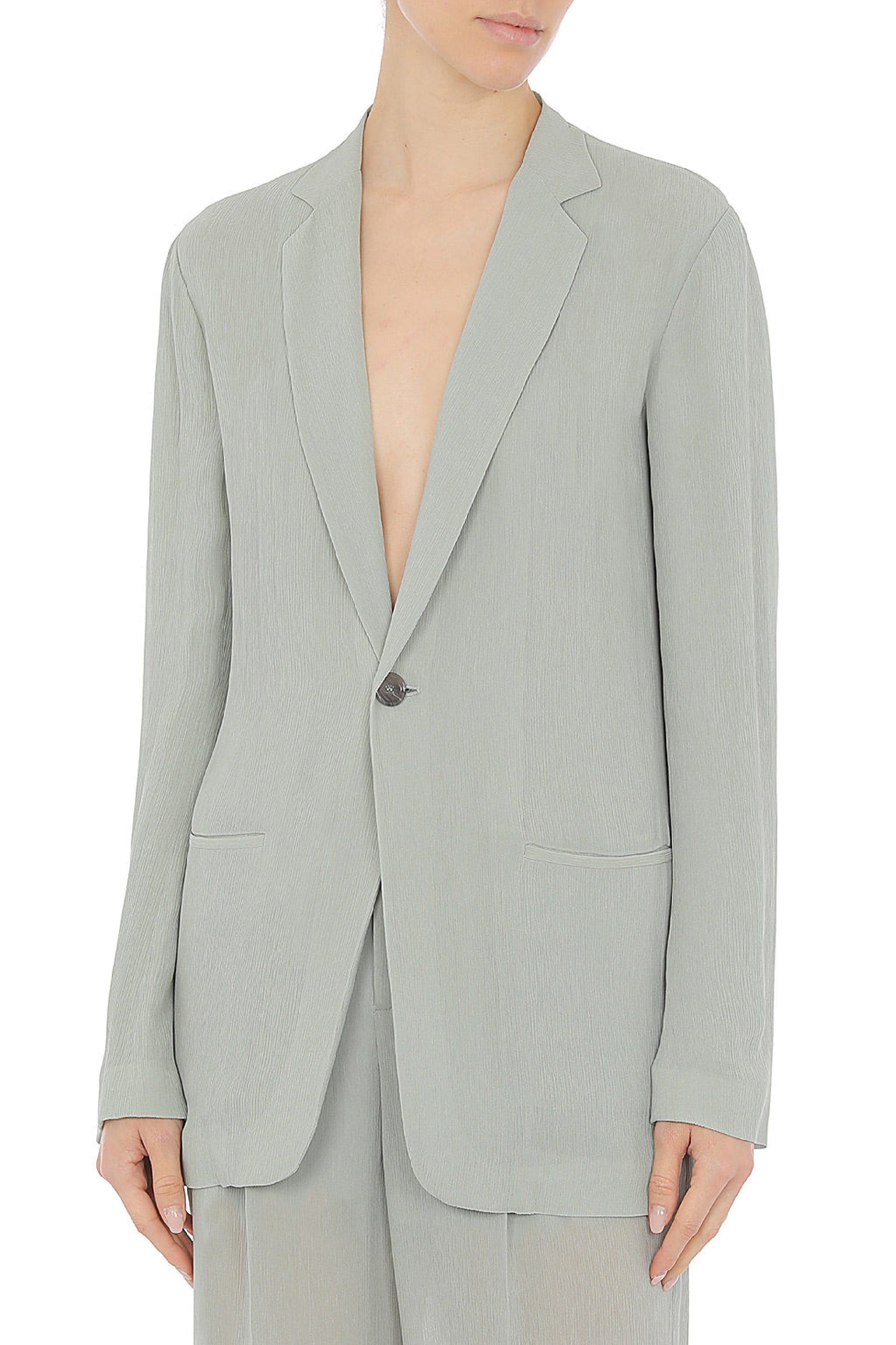 Single breasted suit jacket - Ice Grey