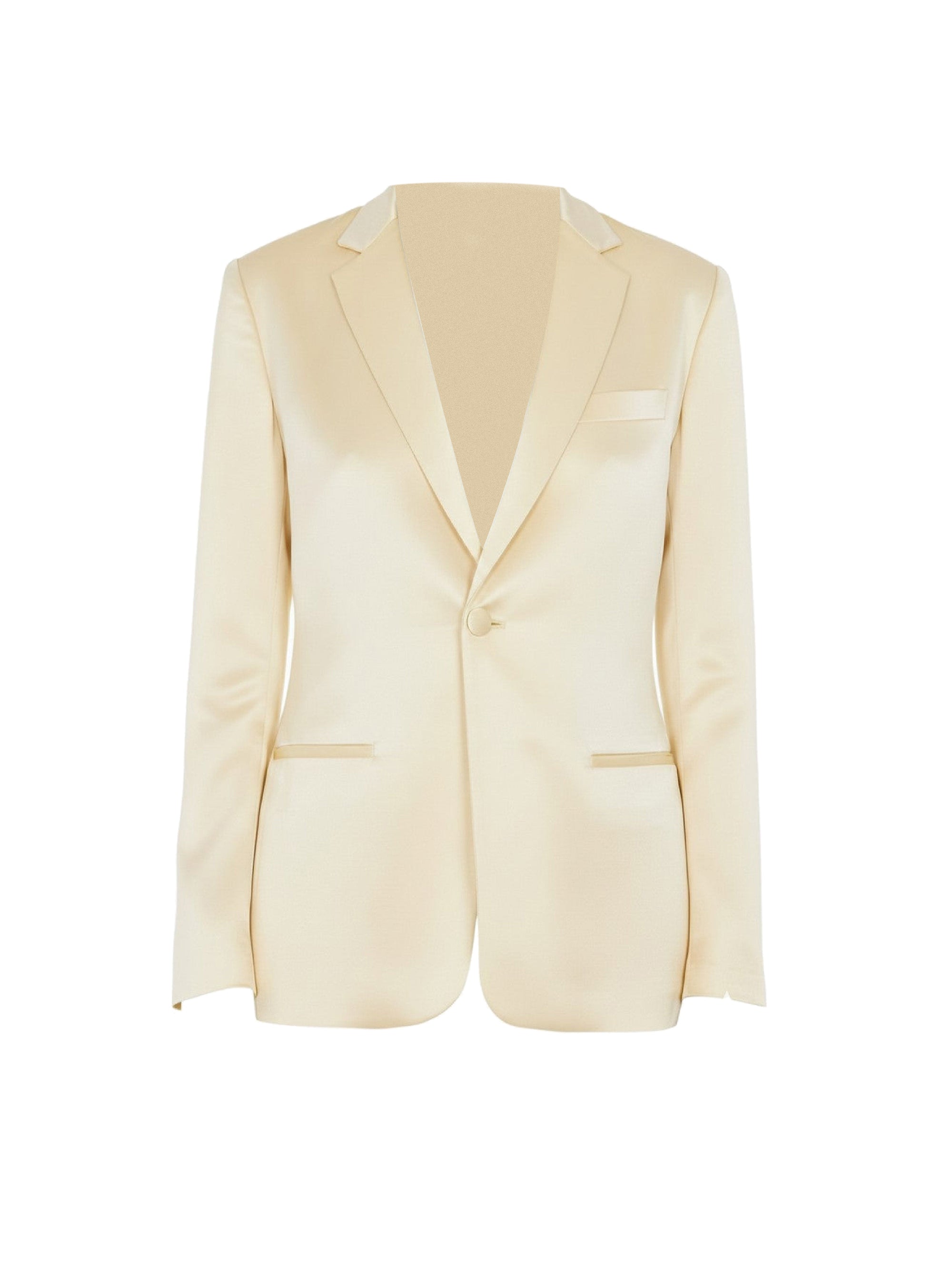 Blazer en satin brillant - Ivory